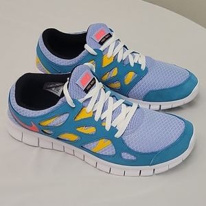 Men's Nike Free Run 2 Running Shoe Blue537732-405 Size 15